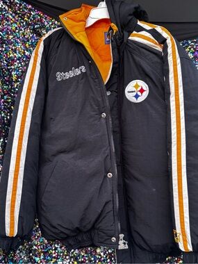 STARTER Black and Gold Pittsburgh Steelers Performance Jacket